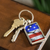 American Flag Keychain