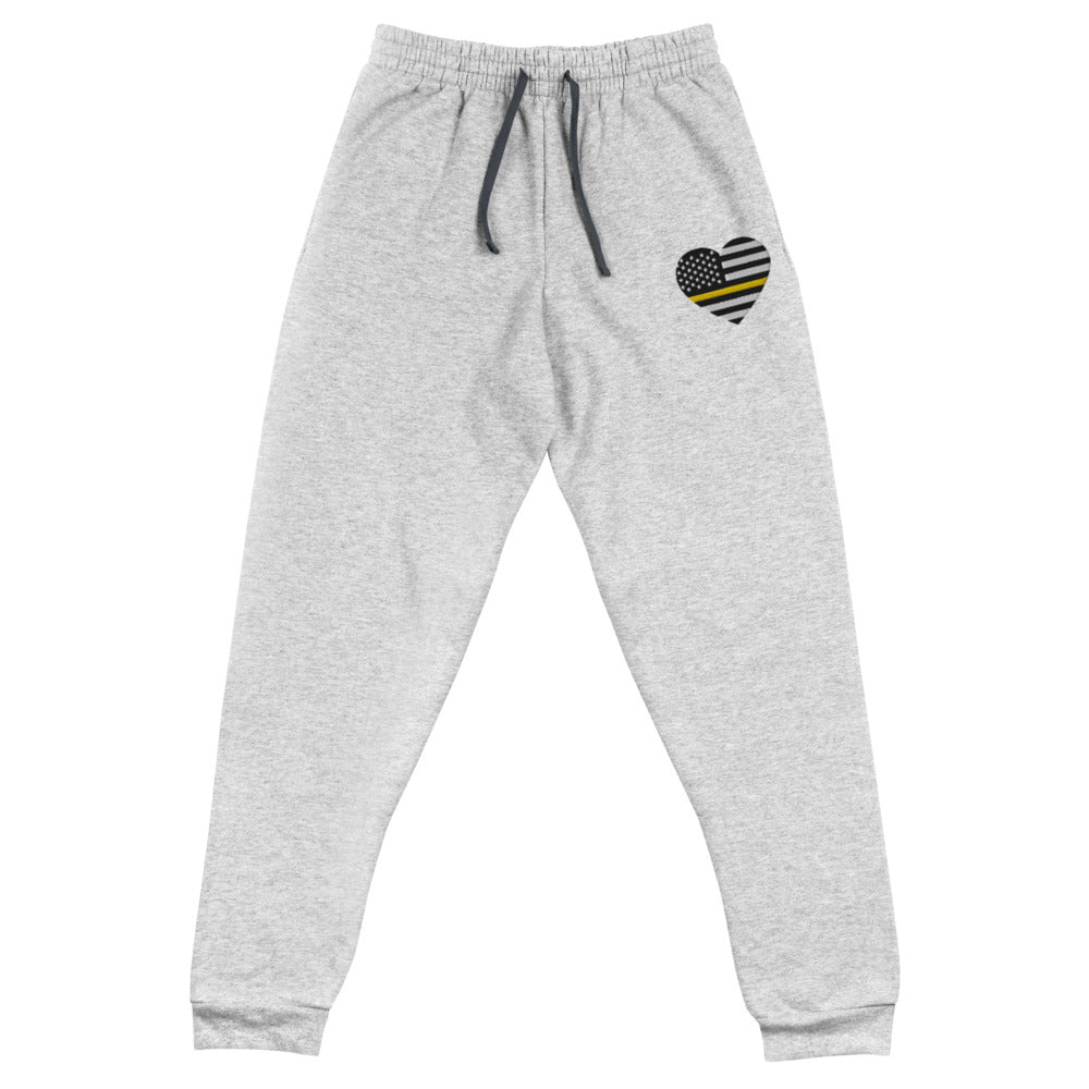 Thin Yellow Line Heart Unisex Joggers - view 2