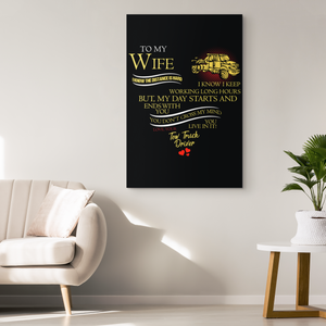 Proud Tow Wife Canvas Canvas