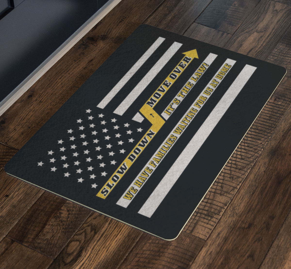 Slow Down Move Over Doormat - view 2