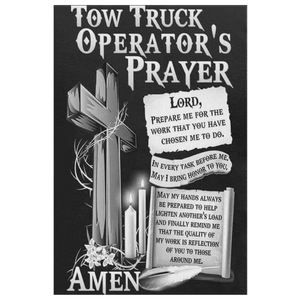 Tow Truck Operator's Prayer Canvas