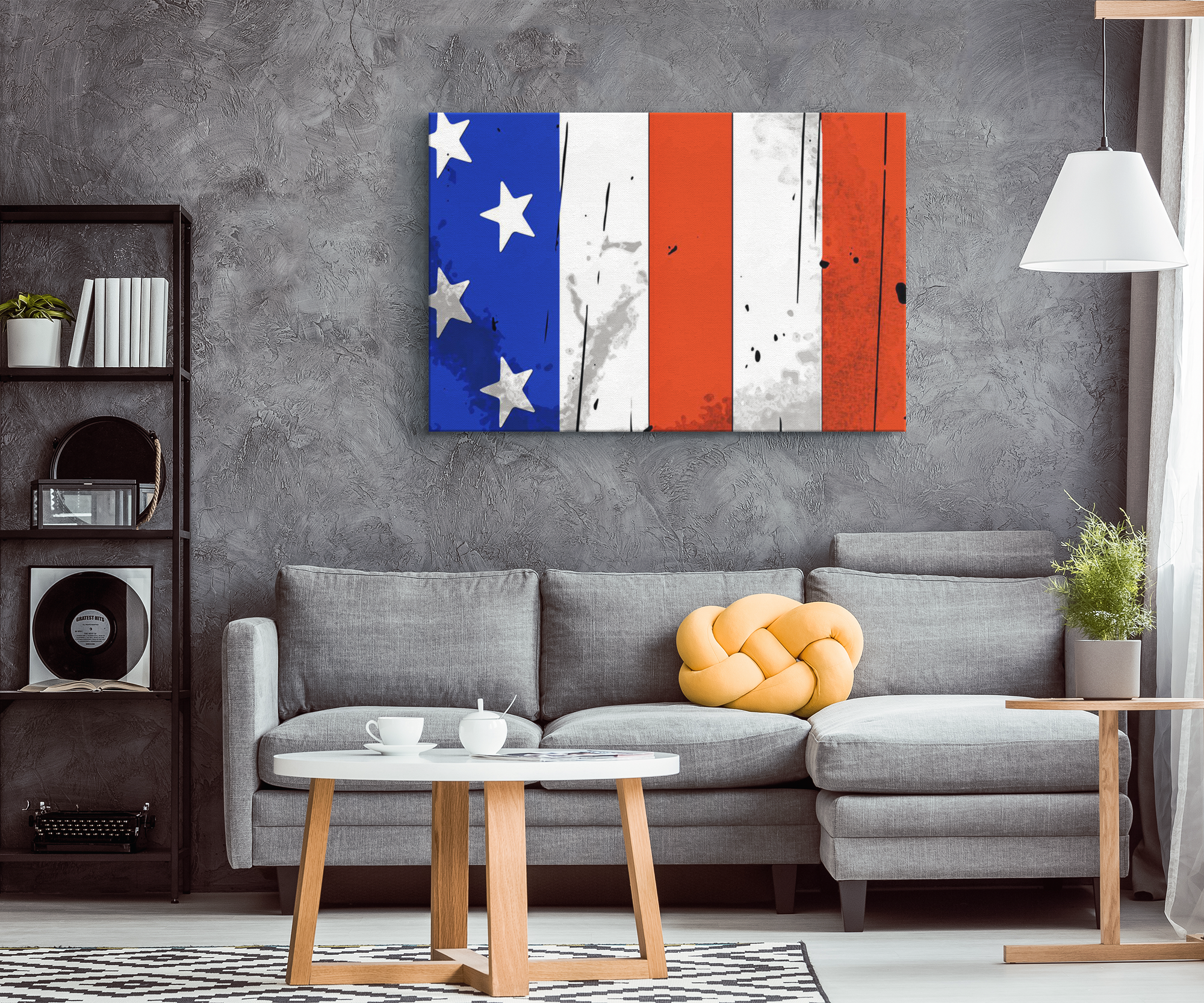 American Flag Canvas Wall Art