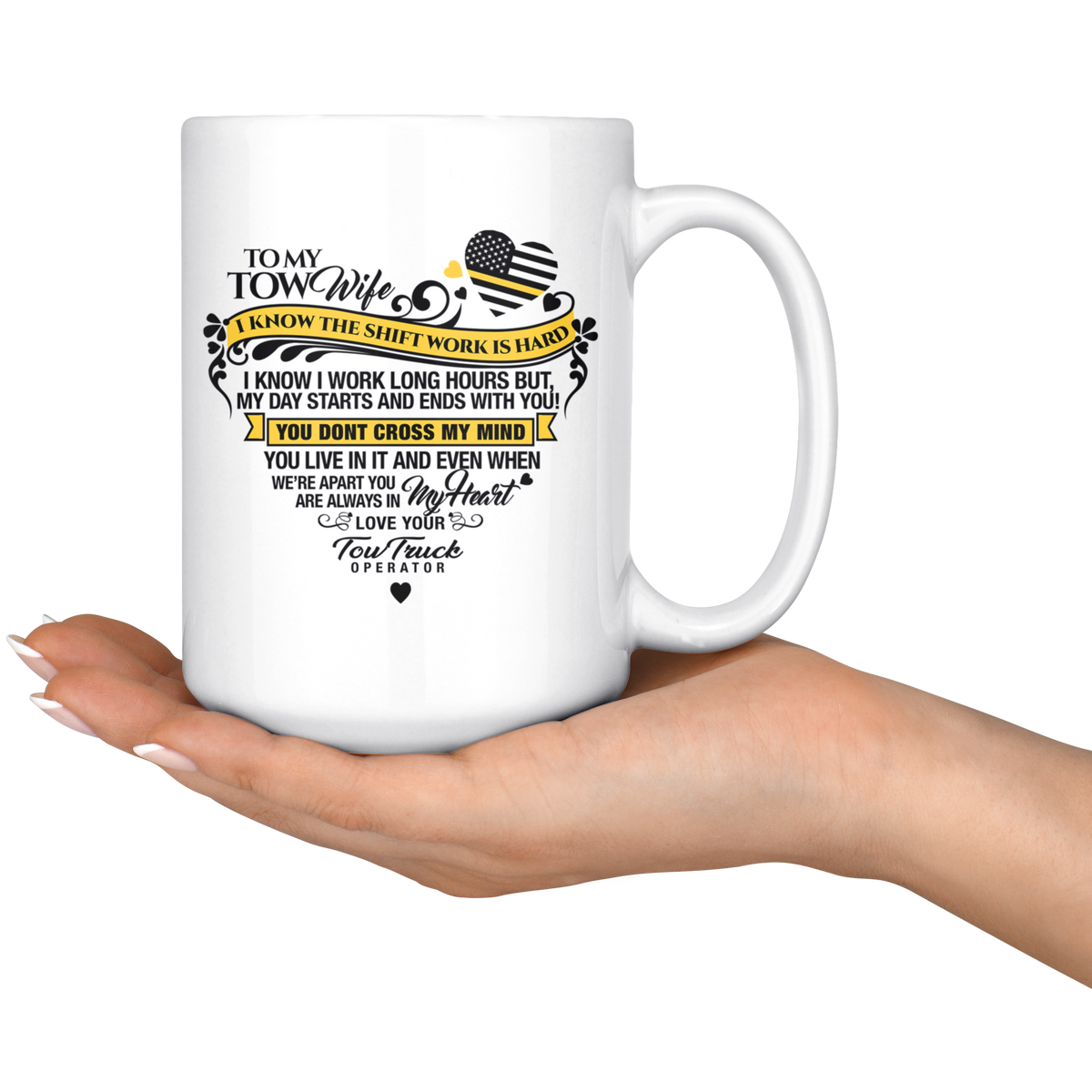 Proud Tow Wife Mug - view 6
