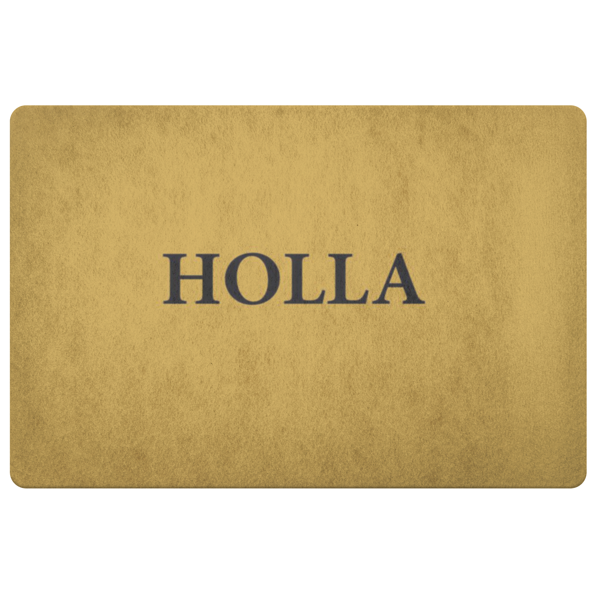 Holla Doormat (Hand Stenciled)