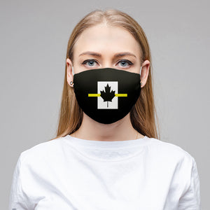Thin Yellow Line Canadian Face Mask (Unisex)