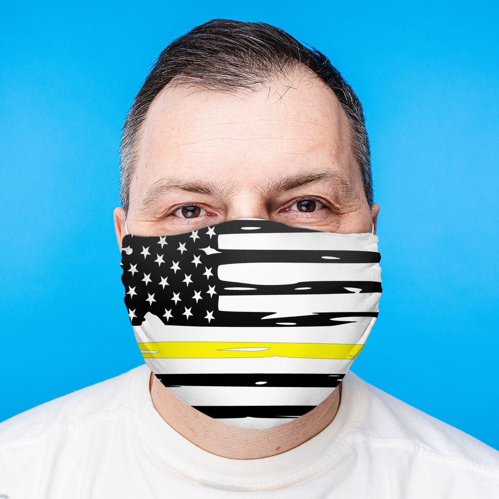 Thin Yellow Line Face Mask (Unisex)